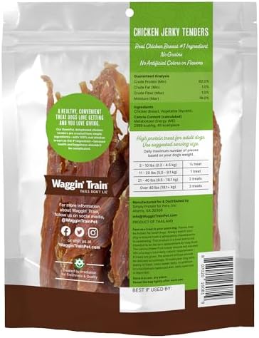Waggin' Train Limited Ingredient, Grain Free Dog Treat, Chicken Jerky Tenders - 11 oz. Pouch