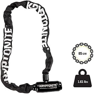 Kryptonite Keeper 585 Bike Chain Lock, 2.7 ft Anti-Theft Bicycle Lock