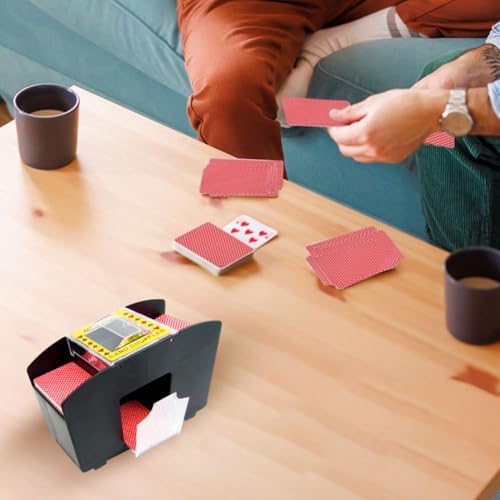 Automatic Card Shuffler – Battery-Operated 4-Deck Playing Card Dispenser – For Game Night and Casino Game Accessories by Trademark Poker
