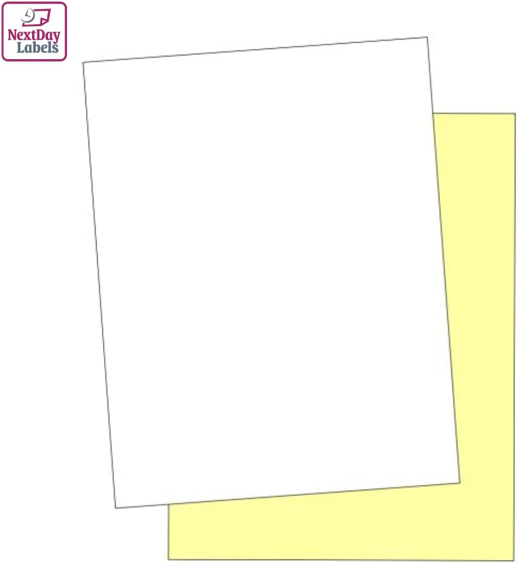 NextDayLabels Carbonless NCR Paper, 2 Part Reverse #5887, 8.5" x 11"