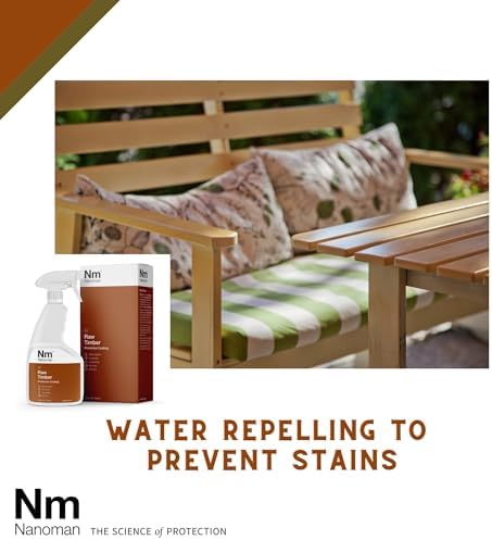 NANOMAN Wood Sealer & Water Repellent 750mL – Clear Penetrating Timber Protector for Waterproofing Raw Wood, Furniture