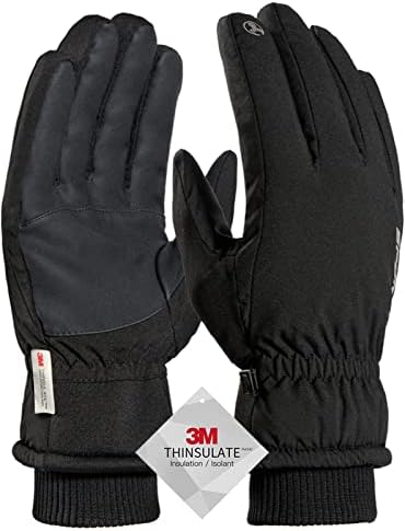 TRENDOUX Winter Gloves for Men Warm: 3M Thinsulate -20℉ Windproof Waterproof Ski Women Glove with Touchscreen Thermal Lining Anti-Slip for Work