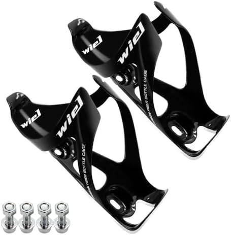 Wiel Full Carbon Fiber Bicycle Bike Light Drink Water Bottle Cage Holder