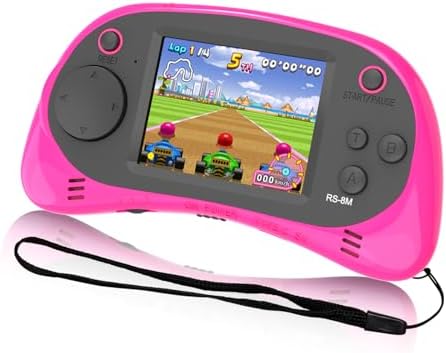Kids Handheld Portable Video Game Player with 200 Games - 16 Bit 2.5 Inch Screen Mini Retro Electronic Machine for Boys Girls