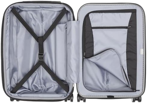 DELSEY PARIS Titanium Hardside Expandable Luggage with Spinner Wheels Carry-On Luggage, Graphite, Carry-On 19 Inch