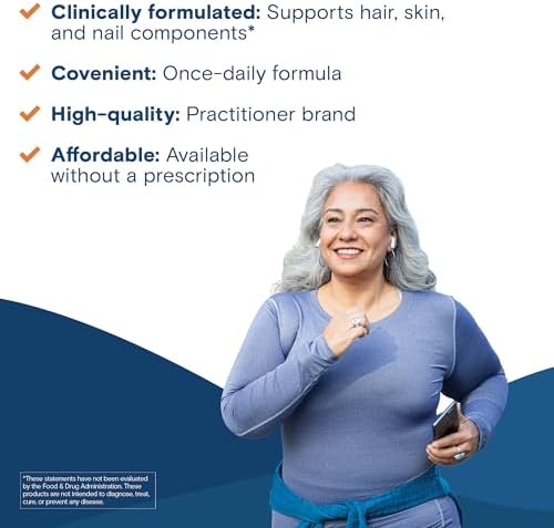 Bariatric Fusion ONE Per Day Bariatric Hair Skin and Nails Vitamins REJUVENATOR for Women | Vegan Hair Growth Vitamins with Biotin, Vitamin B12, and B1 | Easy to Swallow | 60 Capsules