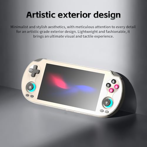 RG Vita Retro Handheld Game Console, Android 12 Portable Gaming Console with 5.46" IPS Touch Screen, No Game, Multi-Emulator, Wireless Screen Mirroring, Ideal for Home & Outdoor Entertainment (Black)