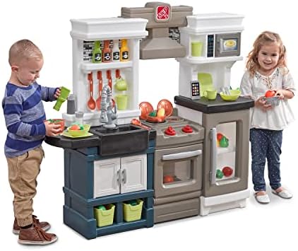 Step2 Modern Metro Kitchen Set for Kids – Includes 30+ Toy Kitchen Accessories