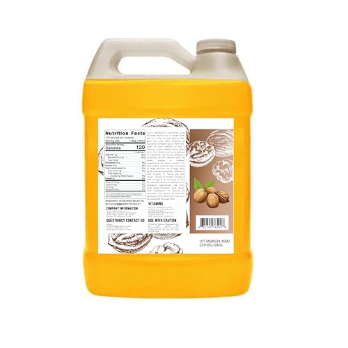 64 FL.OZ-100% Pure Extra Virgin Unrefined Cold Pressed Walnut Oil - DEEP GOLDEN