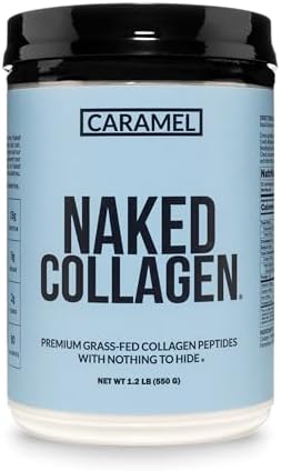 NAKED Collagen Peptides Protein Powder, 60 Servings, Pasture-Raised, Unflavored Grass-Fed Hydrolyzed Collagen Supplement, NSF Certified, Paleo Friendly, Non-GMO, Keto, Gluten Free, 20oz