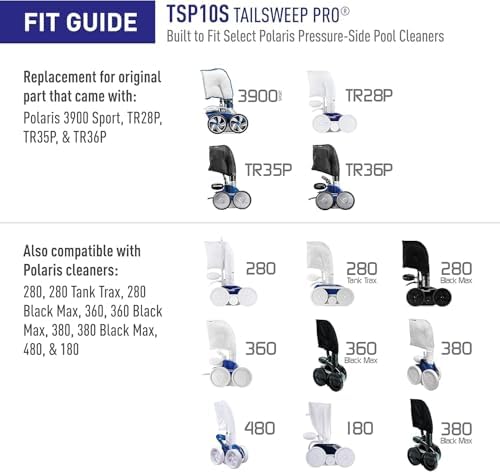 Polaris Genuine Parts TSP10S TailSweep PRO Replacement for Polaris Pressure-Side Pool Cleaners 280, 3900 Sport, 380, 360, 180