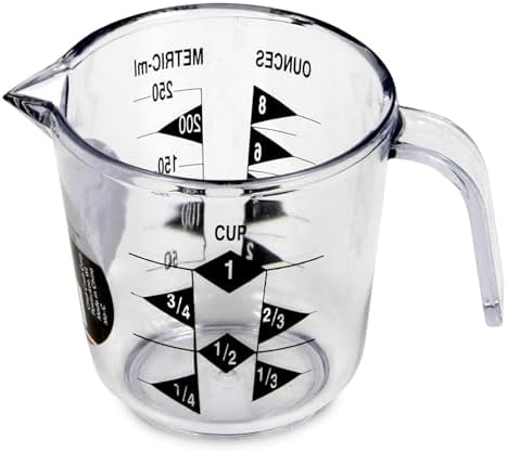 Chef Craft Select Plastic Measuring Cup, 2 Cup, Clear