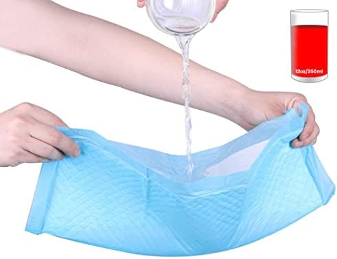(100 Pads) CalPalmy Ultra Absorbency Pet Toilet Training Pads 18" x 13" Moisture Locking Technology Turns Liquid into Gel - Perfect for Rabbits and