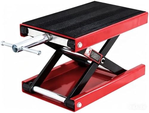ZENY 1100 LB Wide Deck Motorcycle Center Scissor Lift Jack Repair Hoist Stand Bikes ATVs,Motorcycle Dirt Bike Scooter Crank Stand