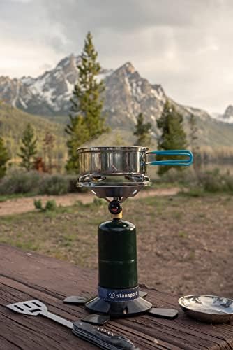 Stansport Propane Cylinder Base Replacement for Camping and Backpacking , Black