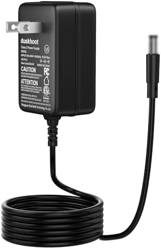 AC/DC Adapter for Charging Arcade1Up 7478 7372 Dig Dug II | Counter-Cade CounterCade Home Arcade 1UP Pac-ManPac PalPac-Man Cabinet DugDig 2 Tabletop