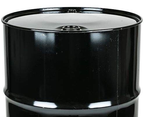Black Steel Drum 55 Gallon Closed-Top | Durable and Dependable for Your Solids and Non-Water Based Liquids