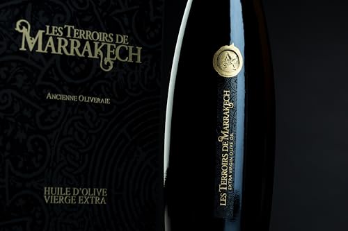 Les Terroirs de Marrakech Organic Olive Oil Extra Virgin, 17 fl oz | Premium Moroccan EVOO for Salads and Bread Dipping, Carbon Neutral, Smooth & Polyphenol-Rich, Trusted By Award-Winning Chefs