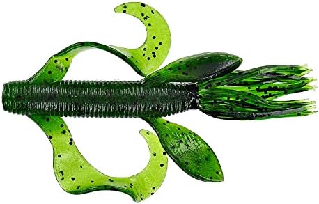 Yamamoto Custom Baits 4" Kreature Soft Creature Bait, 7-Pack, Bass Fishing Soft Plastic Lure, Multiple Colors