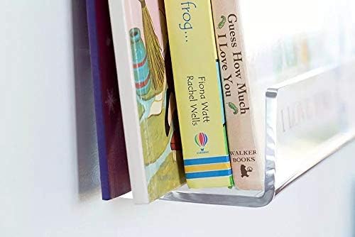 CY craft Clear Acrylic Floating Shelves Display Ledge, 5 MM Thick Wall Mounted Storage Shelf for Kitchen/Bathroom/Office