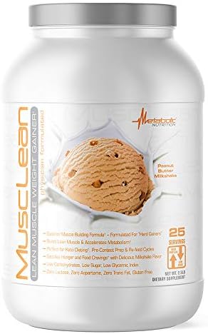 Metabolic Nutrition - Musclean - Milkshake, Whey High Protein Meal Replacement, Maintenance Nutrition, Low Carb, Keto Diet, Digestive Enzymes, Chocolate, 2.5 Pound (25 ser)