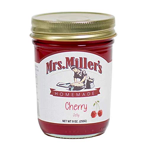 Mrs. Miller's Amish Homemade Cherry Jelly 2 Pack - 9 Ounces Each Jar
