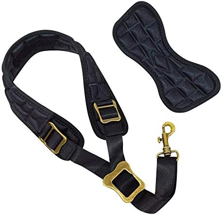 adorence Saxophone Neck Strap with Removable Washable Neck Pad - H04 Black