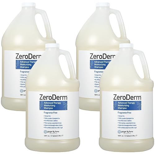 Ginger Lily Farms ZeroDerm Shampoo, 128oz, Fragrance Free