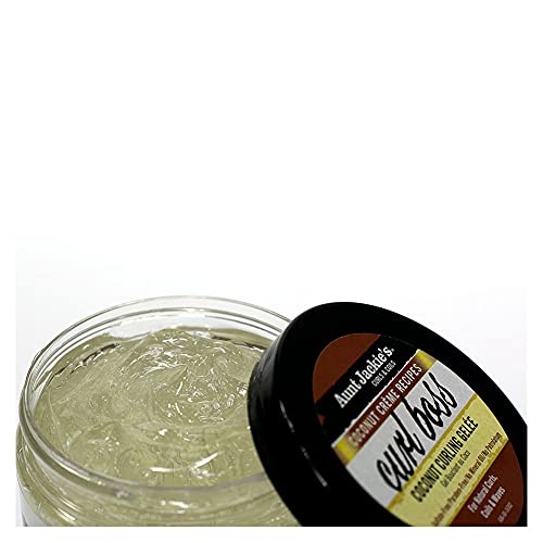 Aunt Jackie's Coconut Crème Recipes Curl Boss Coconut Curling Hair Gel for Natural Curls, Coils and Waves, 15 oz