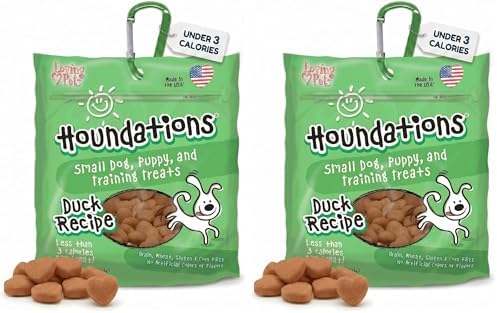 Loving Pets Houndations Chicken Dog Training Treats | All Natural | 2.6 Calories Per Treat | Grain-Free, Wheat-Free, Gluten-Free & Corn-Free | for Small Dogs & Puppies, 4 oz