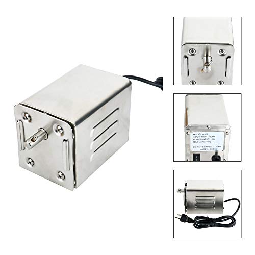 YaeTek 40KG 110V Electric Roaster Motor BBQ Rotisserie Barbecue Motor for Roast Meat Grill Roaster Accessories Outdoor Rotisserie