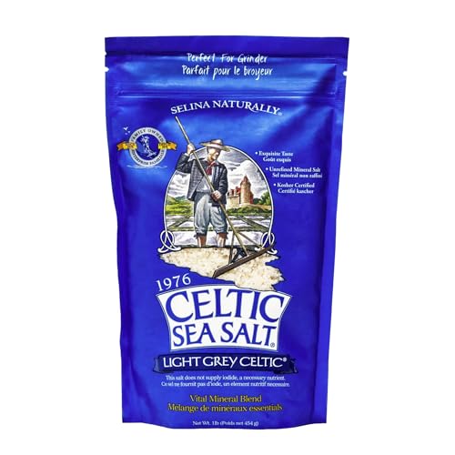 Celtic Sea Salt Light Grey Coarse, Unrefined Mineral Salt, Bulk 5 lb | Bulk coarse crystals with 70+ trace minerals for hydration, finishing, and everyday cooking; hand-harvested, lab tested