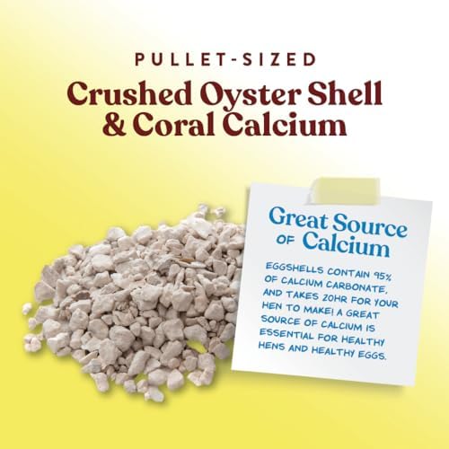 Manna Pro Crushed Oyster Shell for Chickens, Calcium Supplement, 5 lb Bag
