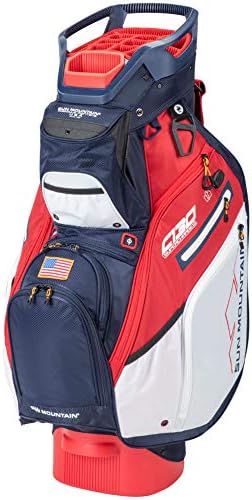 Sun Mountain Golf 2020 C-130 Cart Bag (Navy-White-RED, C-130 CHRG)
