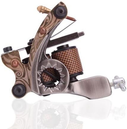 1TattooWorld New Cast 10 Laps Coils Tattoo Machine Liner Shader Tattoo Gun, OTW-M703