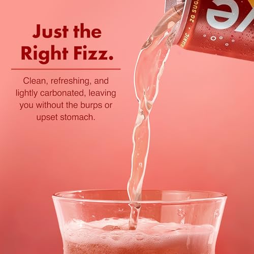 WAVE Organic Sparkling Drink, Soda Alternative, White Tea Peach Mango | No Added Sugar, Low Calorie, No Artificial Sweeteners, Coconut Water