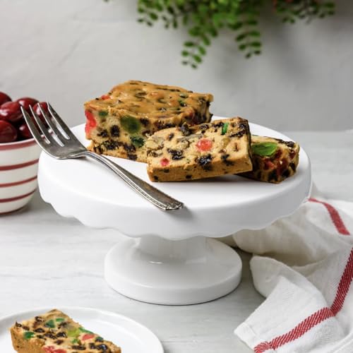 Mrs. Carver's Kosher Old World Fruitcake Raisins Citron Green Cherries Pineapple Heavy Dense Cake in Light and Dark (12oz, Light)