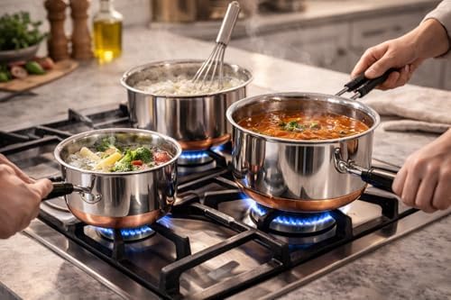 ROYAL SAPPHIRE Cookware Set - Sauce Pan Small, Medium
