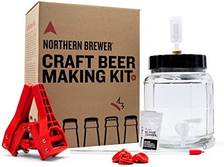 Northern Brewer - Siphonless 1 Gallon Craft Beer Making Starter Kit, Equipment and Beer Recipe Kit (American Wheat)