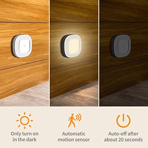 Motion Sensor LED Ceiling Light Battery Operated, Wireless 300LM Indoor