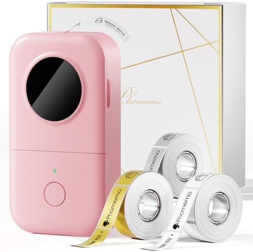 Phomemo Label Maker, D30 Bluetooth Mini Label Maker Machine with Tape