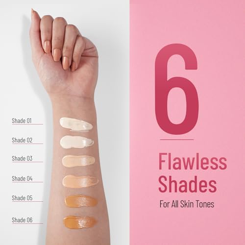Swiss Beauty Matte Shiny Pearl Water Drop Blemish Long Lasting Balm BB Lightweight, Liquid Foundation, Face Makeup, Shade-04, 40ml