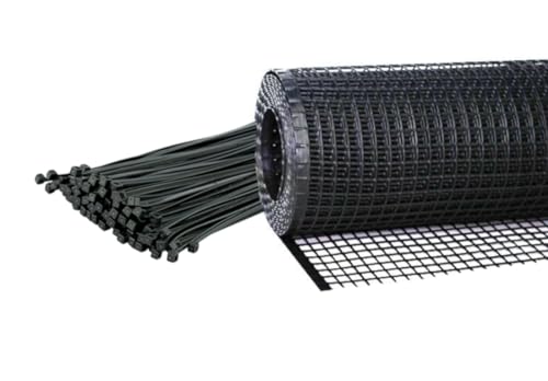 KidKusion Heavy Duty Deck Guard, Black - 10' L x 3' H | Made in USA, Indoor/Outdoor Balcony and Stairway Deck Rail Safety Net, Child Safety