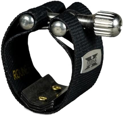 Rovner Ligature & Plastic Cap for Tenor Slim Saxophone - Versa X Ligature for Metal Mouthpiece (X-2M)