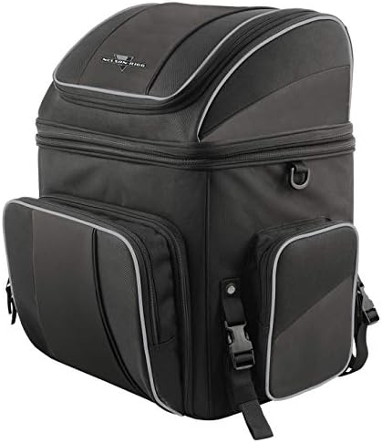 Nelson Rigg Route 1 Destination Backrest/Sissy Bar Rack Bag; Fits Harley Davidson, Indian, Yamaha & Suzuki Motorcycles
