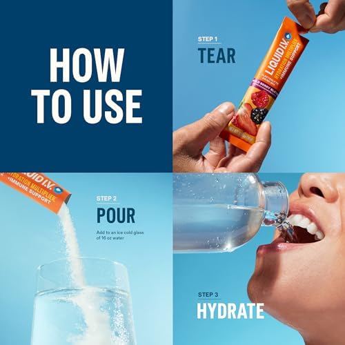 Liquid I.V. Hydration + Immune Electrolytes, Tangerine, 14 Count