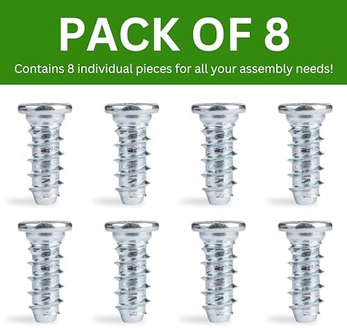 Spare Hardware Parts Bed Frame and Desk Screw (IKEA Part #105307) (Pack of 8)