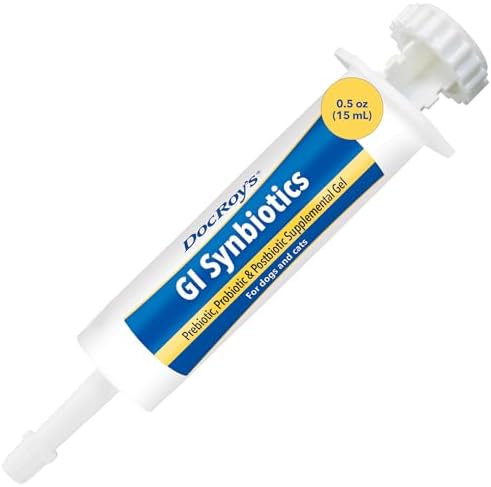 Doc Roys GI Synbiotics for Dogs and Cats, Prebiotic and Probiotic Granules, Digestive and Immune Support, Chicken Flavored, Made in USA, 454 gm