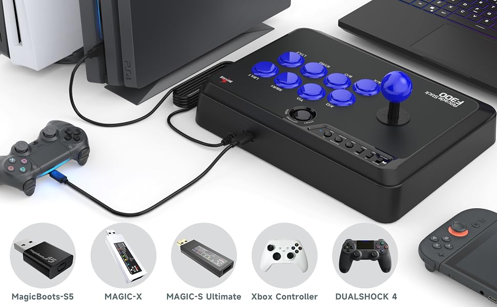 MAYFLASH F300 Arcade Fight Stick Joystick for Switch/Switch 2, Xbox Series X, PS4