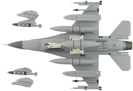 Hobby Master | 1:72 Scale Diecast Military Aircraft Replica | F-16C Polish Air Force 4068, 32. Baza Lotnictwa Taktycznego, Łask